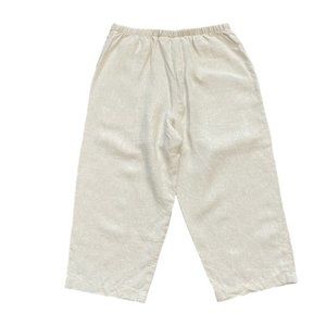 L.L. Bean Cropped Linen Pants Size 12 P